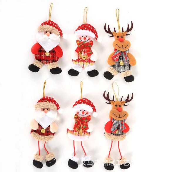 Christmas Fashion Snowman Elk Cloth Party Hanging Ornaments 1 Piece