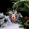 Christmas Festival Decorations Felt Deer Pendant Creative Elk Lamb Velvet Ball Christmas Tree Hanging Gift
