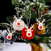 Christmas Festival Decorations Felt Deer Pendant Creative Elk Lamb Velvet Ball Christmas Tree Hanging Gift
