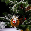 Christmas Festival Decorations Felt Deer Pendant Creative Elk Lamb Velvet Ball Christmas Tree Hanging Gift