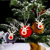 Christmas Festival Decorations Felt Deer Pendant Creative Elk Lamb Velvet Ball Christmas Tree Hanging Gift