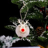 Christmas Festival Decorations Felt Deer Pendant Creative Elk Lamb Velvet Ball Christmas Tree Hanging Gift
