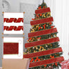 Christmas Glitter Ribbon Cloth Mechanical Holiday Party Decoration