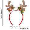 Christmas Hair Band Bow Antler Head Buckle Plastic Cartoon Christmas Tree Snowman Headwear For Children