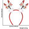 Christmas Hair Band Bow Antler Head Buckle Plastic Cartoon Christmas Tree Snowman Headwear For Children