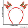 Christmas Hair Band Bow Antler Head Buckle Plastic Cartoon Christmas Tree Snowman Headwear For Children
