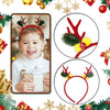 Christmas Hair Band Plastic Flocking Antler Cartoon Headwear