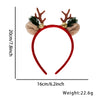 Christmas Hair Band Plastic Flocking Antler Cartoon Headwear