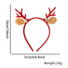 Christmas Hair Band Plastic Flocking Antler Cartoon Headwear