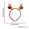 Christmas Hair Band Plastic Flocking Antler Cartoon Headwear