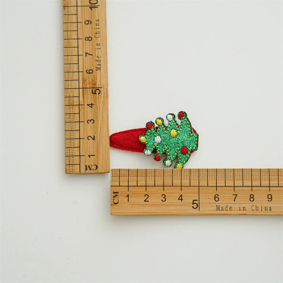 Christmas Hairpin Sweet Festival Style Mixed Material Elk Snowflake Bb Clip For Women