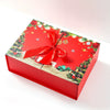 Christmas Holiday Doubleopening Folding Gift Box White Cardboard Uv Printed Empty Gift Packaging For Wholesale