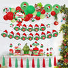 Christmas Latex Balloon Decoration Round Spiral Pattern Party Ornament For Festive Events