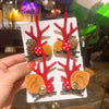 Christmas Moose Antler Hairpin Children Hairpin
