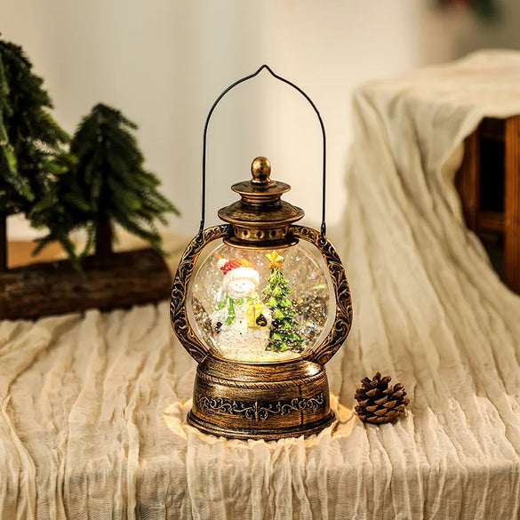 Christmas Nordic Style Cute Christmas Tree Santa Claus Snowman Plastic Resin Party Festival Ornaments Decorative Props