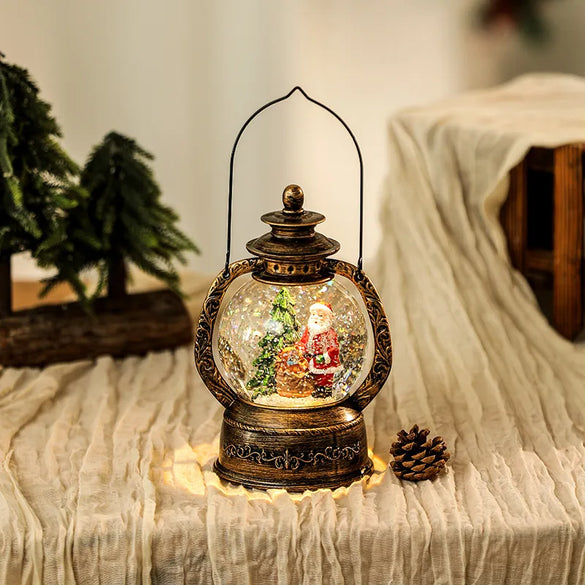 Christmas Nordic Style Cute Christmas Tree Santa Claus Snowman Plastic Resin Party Festival Ornaments Decorative Props