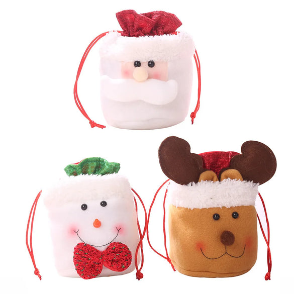 Christmas Nordic Style Cute Santa Claus Snowman Elk Party Festival Gift Wrapping Supplies Gift Bags
