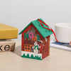 Christmas Pastoral Color Block Wood Holiday Daily