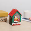 Christmas Pastoral Color Block Wood Holiday Daily
