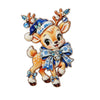Christmas Reindeer Brooch Pin Electroplated Alloy Glaze Drip Animal Brooch For Clothing Or Bags Unisex Festive Accessory