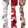 Christmas Ribbon Cloth Cartoon Style For Decorations And Gift Box Packaging