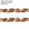 Christmas Ribbon Ornaments Cloth Material Pine Cone Snowflake Style
