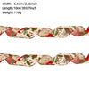 Christmas Ribbon Ornaments Cloth Material Pine Cone Snowflake Style
