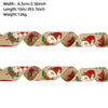 Christmas Ribbon Ornaments Cloth Material Pine Cone Snowflake Style