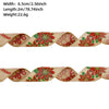 Christmas Ribbon Ornaments Cloth Material Pine Cone Snowflake Style