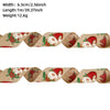 Christmas Ribbon Ornaments Cloth Material Pine Cone Snowflake Style