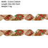 Christmas Ribbon Ornaments Cloth Material Pine Cone Snowflake Style