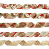 Christmas Ribbon Ornaments Cloth Material Pine Cone Snowflake Style