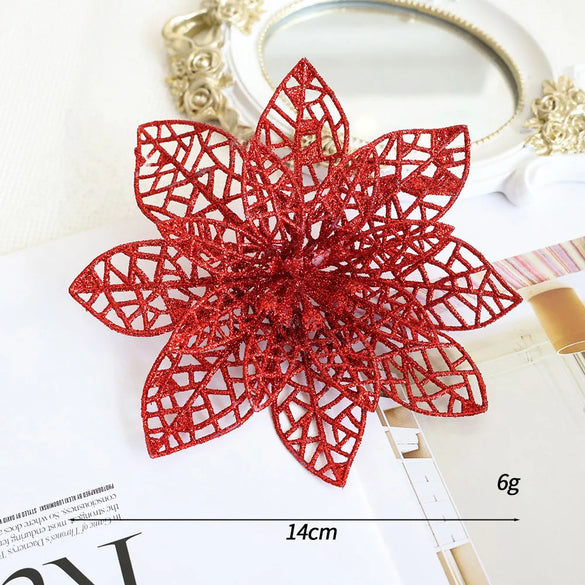 Christmas Simple Style Classic Style Flower Plastic Holiday Festival Hanging Ornaments Decorative Props