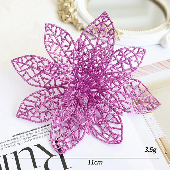 Christmas Simple Style Classic Style Flower Plastic Holiday Festival Hanging Ornaments Decorative Props