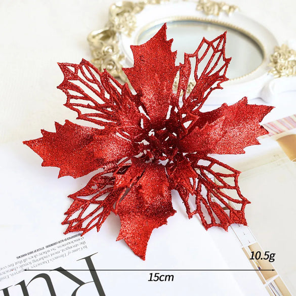 Christmas Simple Style Classic Style Flower Plastic Holiday Festival Hanging Ornaments Decorative Props