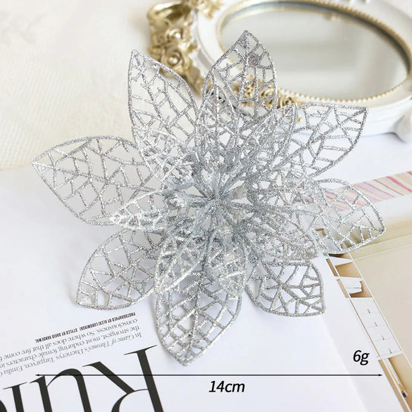 Christmas Simple Style Classic Style Flower Plastic Holiday Festival Hanging Ornaments Decorative Props