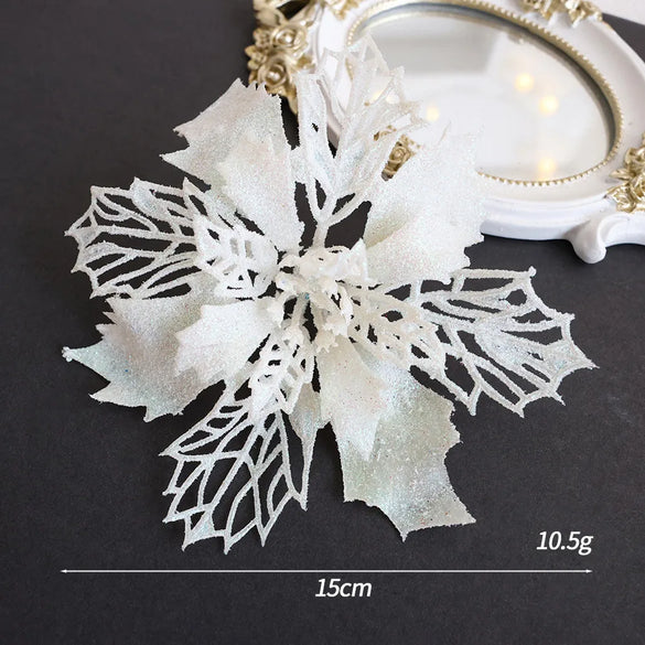 Christmas Simple Style Classic Style Flower Plastic Holiday Festival Hanging Ornaments Decorative Props