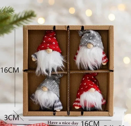 Christmas Simple Style Classic Style Santa Claus Cloth Holiday Daily Hanging Ornaments Decorative Props