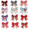 Christmas Small Double Layer Bow Gift Box Decoration Plaid Bow