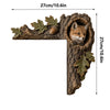 Christmas Snowman Door Frame Hanging Decoration Printed Boxwood Cartoon Ornament With Snowflakes And Pine Needle Details