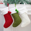 Christmas Stocking Gift Bag Doublesided Knitted Plush Holiday Decoration For Festive Gifting And Wholesale