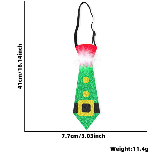 Christmas Tie With Cartoon Santa Elk Christmas Tree Snowman For Children As Party Costume Accessories And Gift