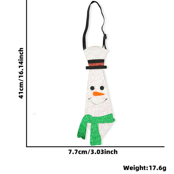 Christmas Tie With Cartoon Santa Elk Christmas Tree Snowman For Children As Party Costume Accessories And Gift