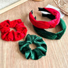 Christmas Velvet Handmade Hair Band For Women