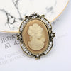 Christmas Zinc Alloy Brooch Pin With Electroplated Finish Geometric Doll Design Simple Unisex Fashion Accessory
