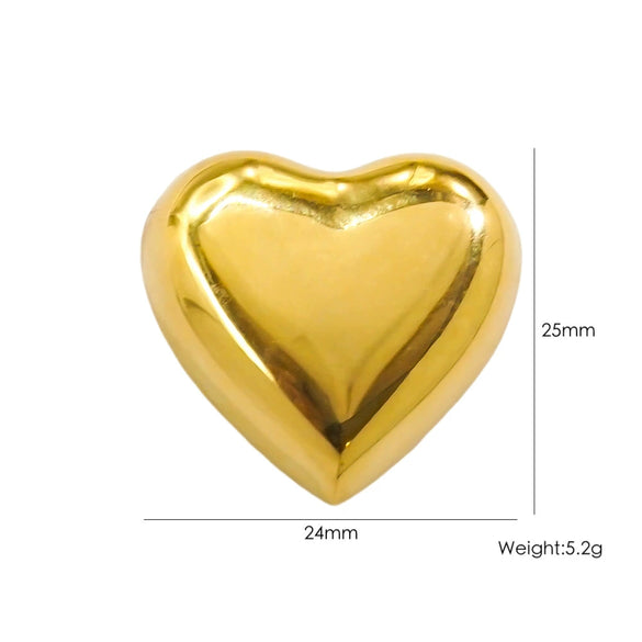Classic Hollow Love Crossperforated Stainless Steel Jewelry Accessories Pendant For Necklace And Bracelet With Electroplating Treatment