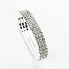 Classic Simple Rhinestone Diamond Shape Elastic Bracelet For Women Electroplated Fashion Jewelry