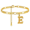Classic Stainless Steel Letter Anklet Cuban Chain Fashion Summer Anklet For Women And Men