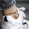 Classic Stainless Steel Letter Anklet Cuban Chain Fashion Summer Anklet For Women And Men