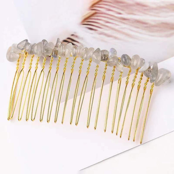 Classic Style Commute Irregular Artificial Crystal Handmade Insert Comb
